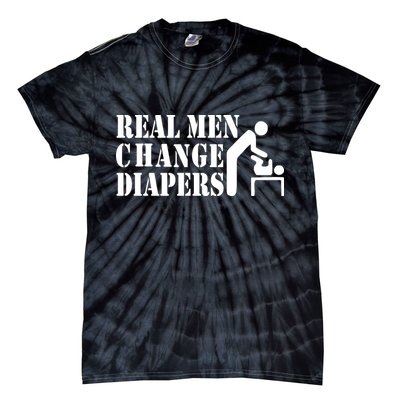 Real Men Change Diapers Tie-Dye T-Shirt
