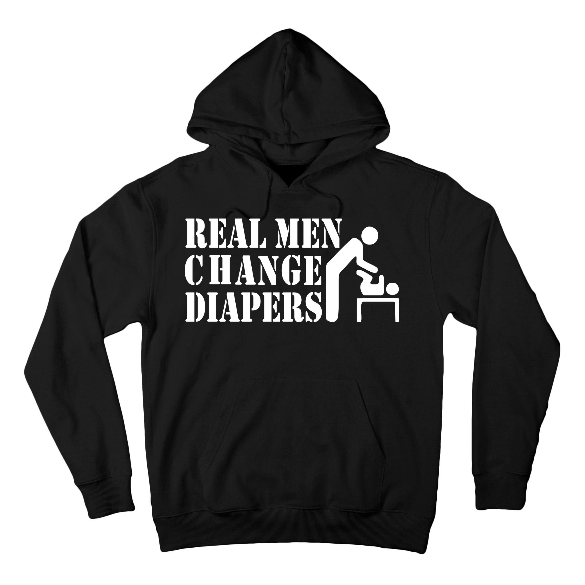 Real Men Change Diapers Tall Hoodie