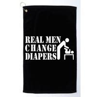 Real Men Change Diapers Golf Towel