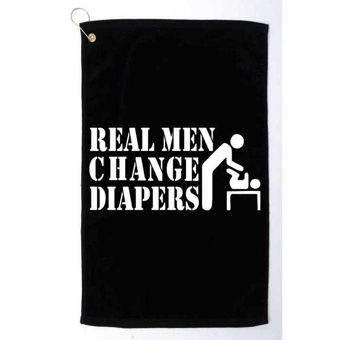 Real Men Change Diapers Golf Towel