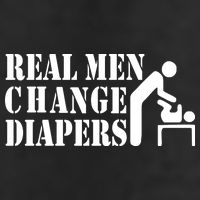 Real Men Change Diapers Golf Towel
