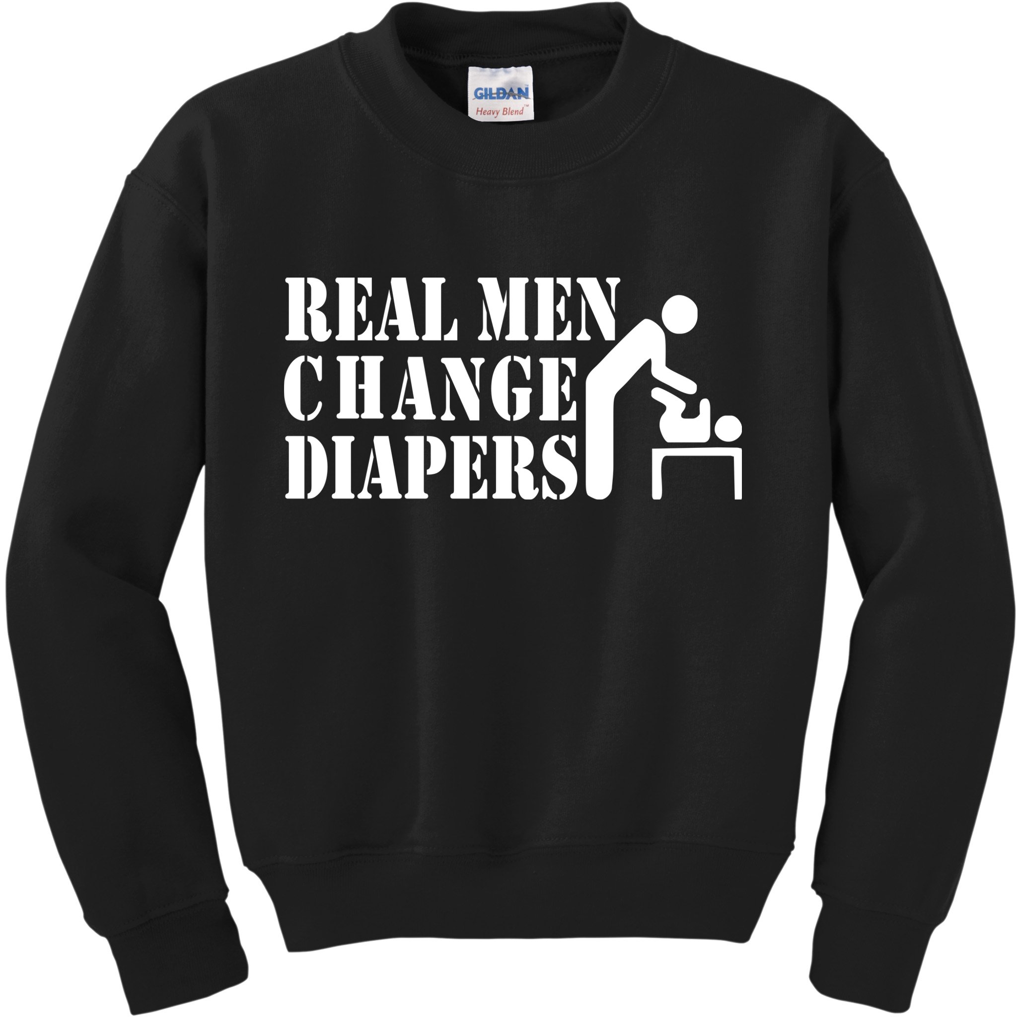 Real Men Change Diapers Kids Sweatshirt