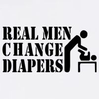 Real Men Change Diapers Garment-Dyed Sweatshirt