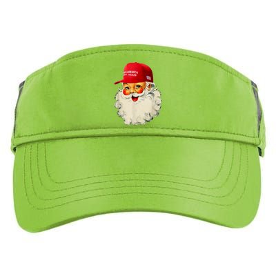 Retro Make Christmas Great Again Trump Christmas Maga Santa Gift Adult Drive Performance Visor