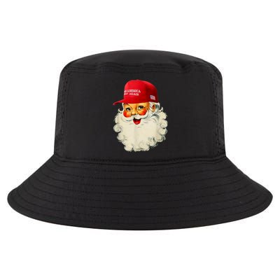 Retro Make Christmas Great Again Trump Christmas Maga Santa Gift Cool Comfort Performance Bucket Hat