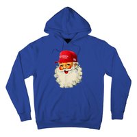 Retro Make Christmas Great Again Trump Christmas Maga Santa Gift Hoodie