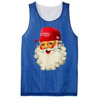 Retro Make Christmas Great Again Trump Christmas Maga Santa Gift Mesh Reversible Basketball Jersey Tank