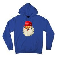 Retro Make Christmas Great Again Trump Christmas Maga Santa Gift Tall Hoodie