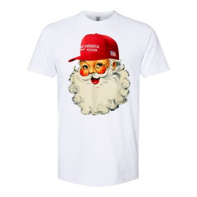 Retro Make Christmas Great Again Trump Christmas Maga Santa Gift Softstyle CVC T-Shirt