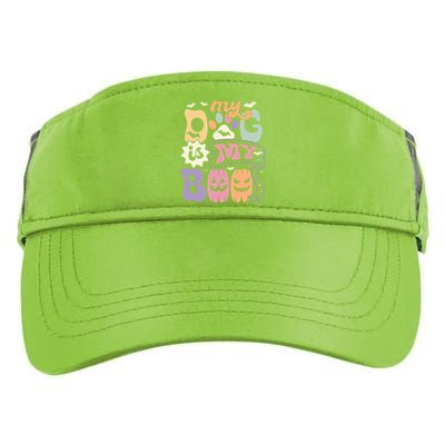 Retro My Dog Is My Boo Funny Dog Mom Pet Lovers Halloween Gift Adult Drive Performance Visor