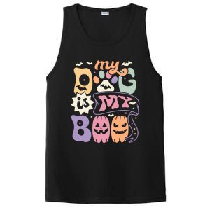 Retro My Dog Is My Boo Funny Dog Mom Pet Lovers Halloween Gift PosiCharge Competitor Tank