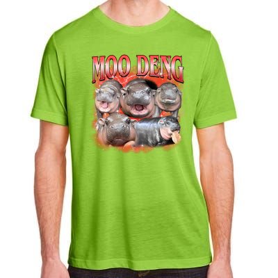 Red Moo Deng Meme Hippo Adult ChromaSoft Performance T-Shirt