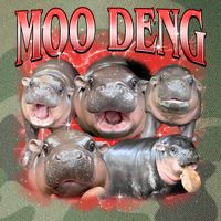 Red Moo Deng Meme Hippo Legacy Tie Dye Trucker Hat