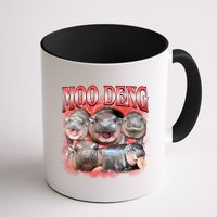 Red Moo Deng Meme Hippo Mug