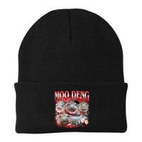 Red Moo Deng Meme Hippo Beanie