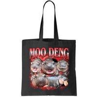 Red Moo Deng Meme Hippo Bag