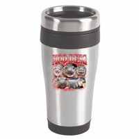 Red Moo Deng Meme Hippo 16oz Travel Tumbler
