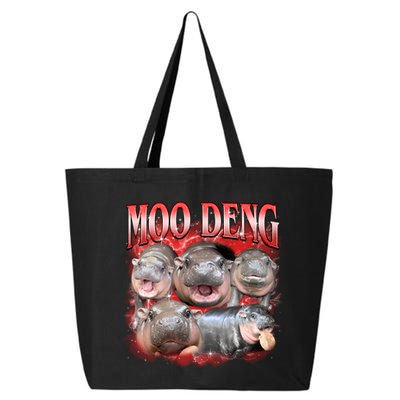Red Moo Deng Meme Hippo 25L Jumbo Tote