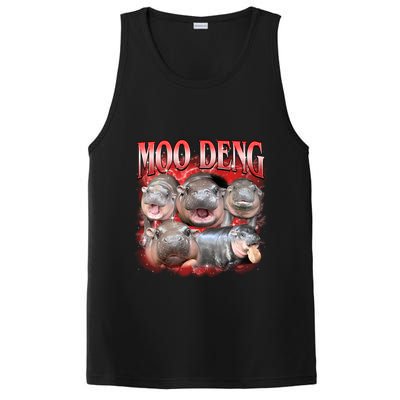 Red Moo Deng Meme Hippo PosiCharge Competitor Tank