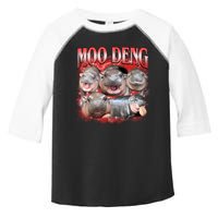 Red Moo Deng Meme Hippo Toddler Fine Jersey T-Shirt