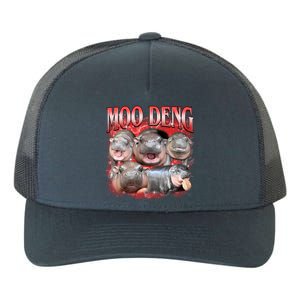 Red Moo Deng Meme Hippo Yupoong Adult 5-Panel Trucker Hat