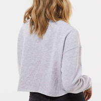 Red Moo Deng Meme Hippo Cropped Pullover Crew