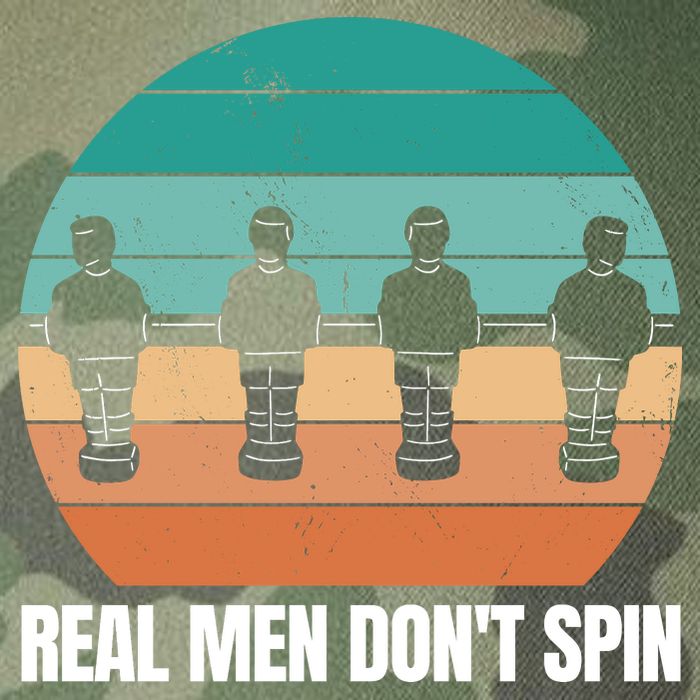Real Men Don't Spin Table Soccer Foosball Legacy Tie Dye Trucker Hat
