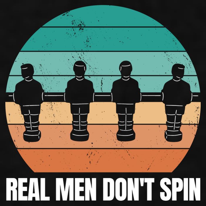 Real Men Don't Spin Table Soccer Foosball Ladies PosiCharge Tri-Blend Wicking Tank