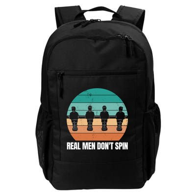 Real Men Don't Spin Table Soccer Foosball Backpack
