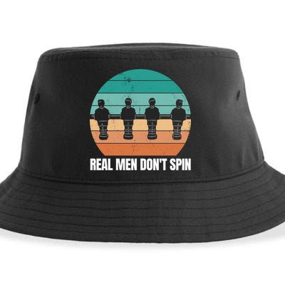 Real Men Don't Spin Table Soccer Foosball Sustainable Bucket Hat