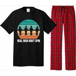 Real Men Don't Spin Table Soccer Foosball Pajama Set