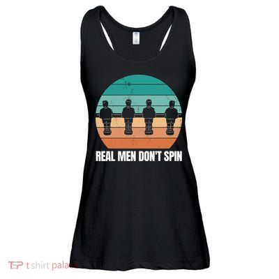 Real Men Don't Spin Table Soccer Foosball Ladies Essential Flowy Tank