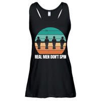 Real Men Don't Spin Table Soccer Foosball Ladies Essential Flowy Tank