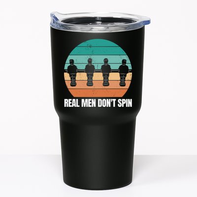 Real Men Don't Spin Table Soccer Foosball Tumbler