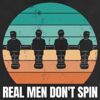 Real Men Don't Spin Table Soccer Foosball 25L Jumbo Tote