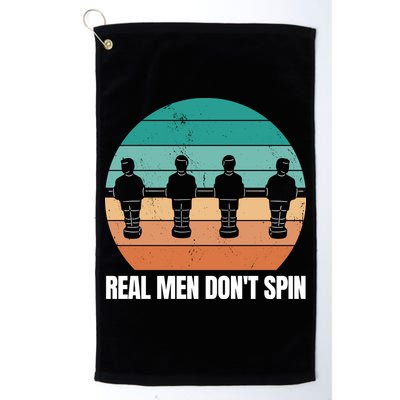 Real Men Don't Spin Table Soccer Foosball Golf Towel