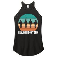 Real Men Don't Spin Table Soccer Foosball Women's Perfect Tri Rocker Tank
