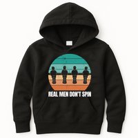 Real Men Don't Spin Table Soccer Foosball Kids Hoodie