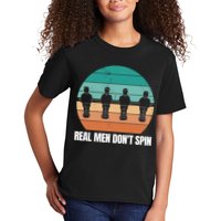 Real Men Don't Spin Table Soccer Foosball Kids T-Shirt