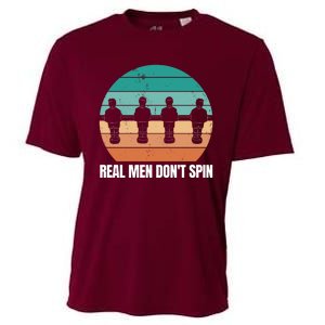 Real Men Don't Spin Table Soccer Foosball Cooling Performance Crew T-Shirt