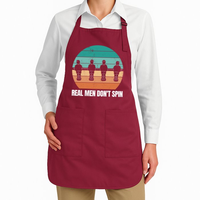 Real Men Don't Spin Table Soccer Foosball Apron