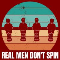 Real Men Don't Spin Table Soccer Foosball Apron
