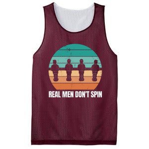 Real Men Don't Spin Table Soccer Foosball Mesh Reversible Basketball Jersey Tank