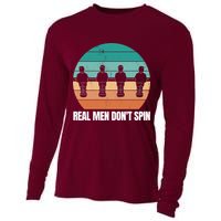 Real Men Don't Spin Table Soccer Foosball Cooling Performance Long Sleeve Crew