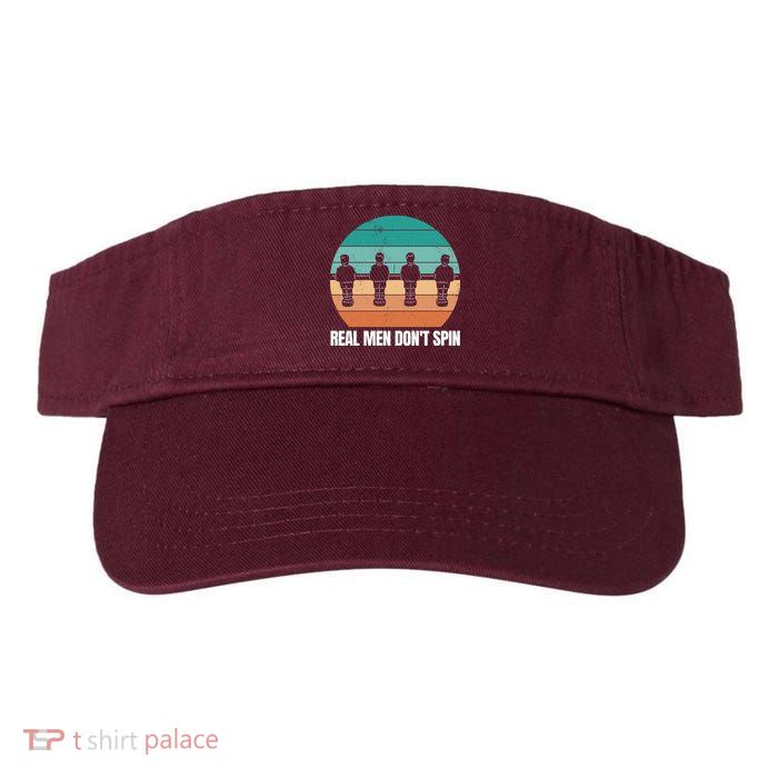 Real Men Don't Spin Table Soccer Foosball Valucap Bio-Washed Visor