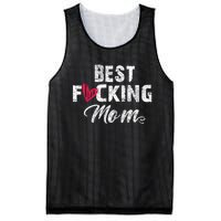 Retro MotherS Day Best Fucking Mom Funny Mesh Reversible Basketball Jersey Tank