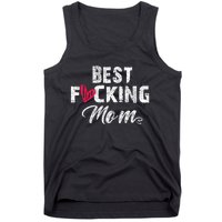 Retro MotherS Day Best Fucking Mom Funny Tank Top