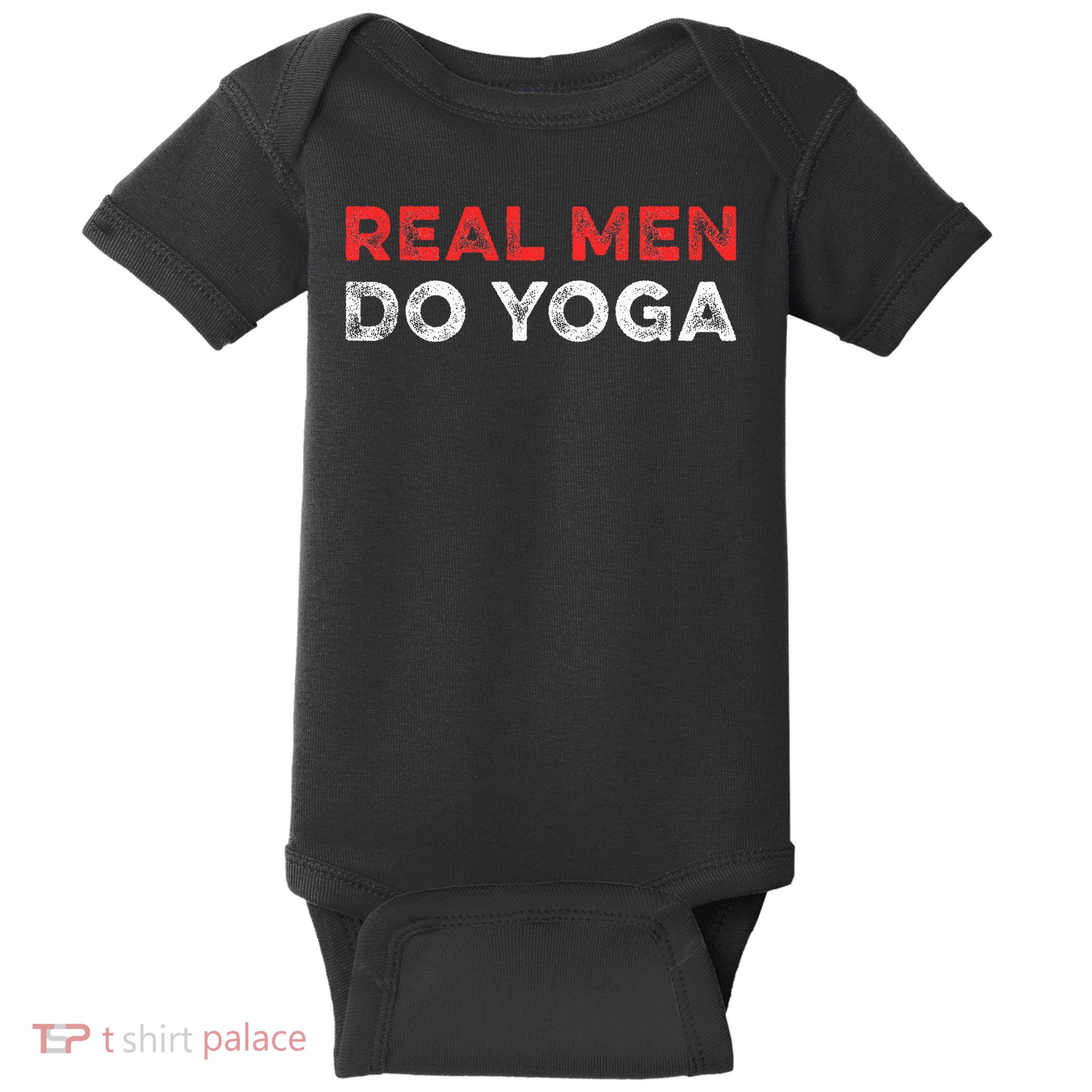 Real Men Do Yoga Meditation Meditation Namaste Zen Baby Bodysuit