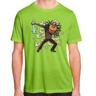 Rasta Man Dabbing Adult ChromaSoft Performance T-Shirt