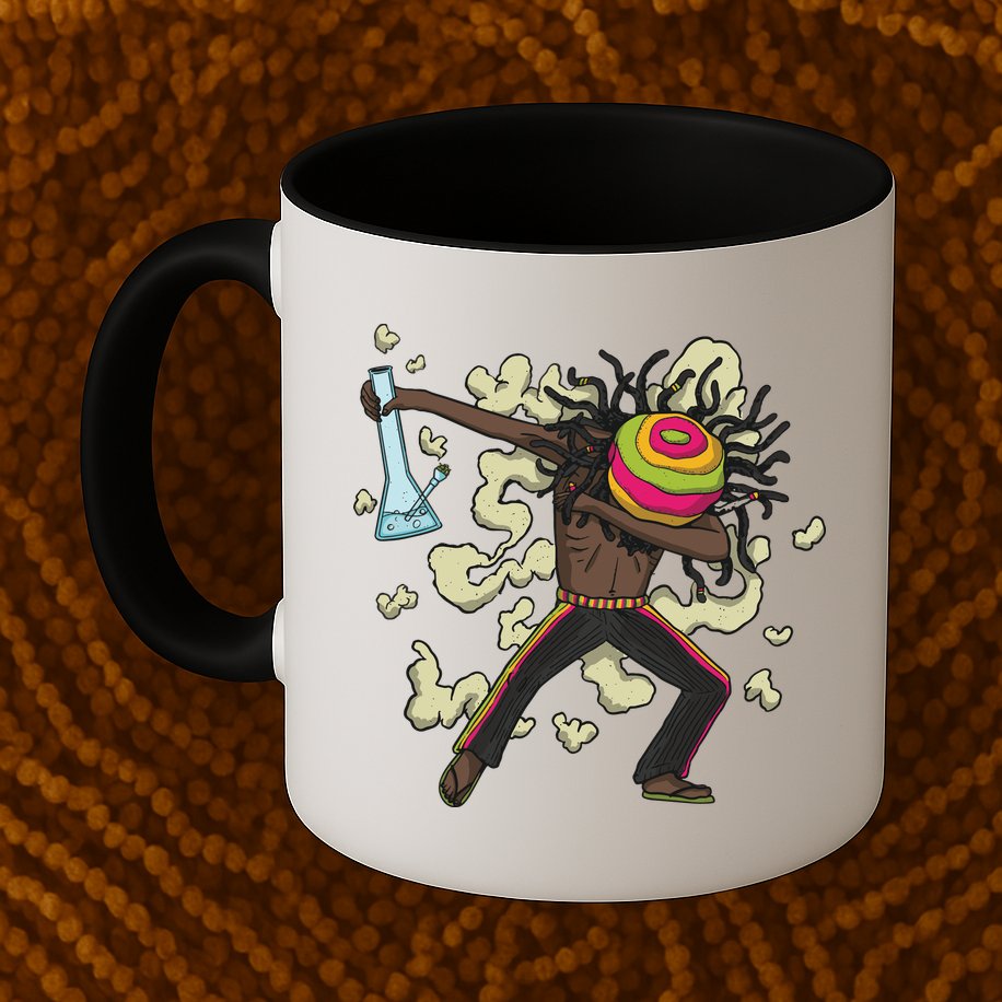 Rasta Man Dabbing Mug